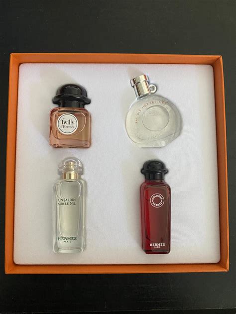 replica perfume miniatures|hermes replica coffret mini set.